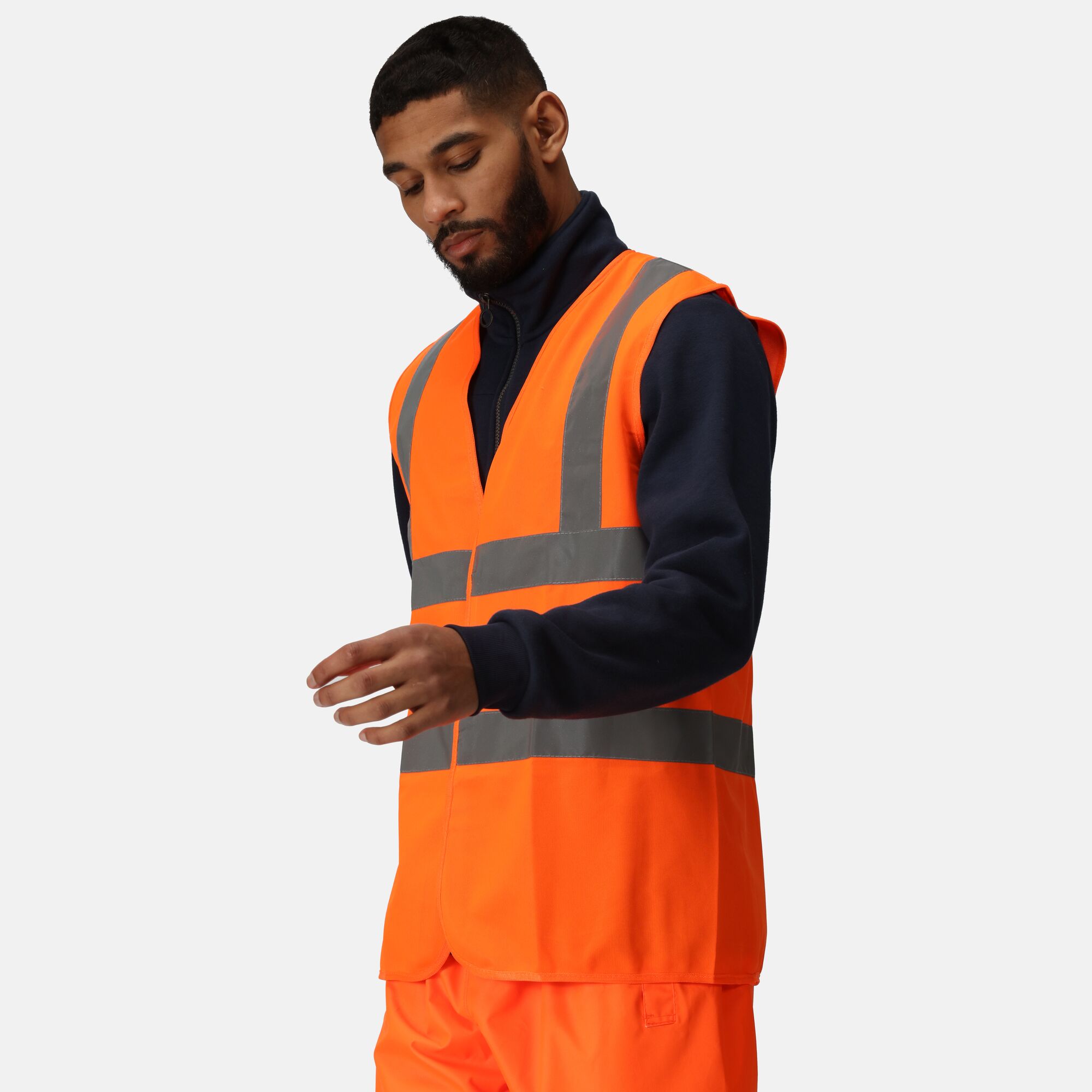 Veste De Pluie Haute Visibilité Regatta Professional Hi-Vis Pro Contract Dover – Imperméable Et Matelassée Homme