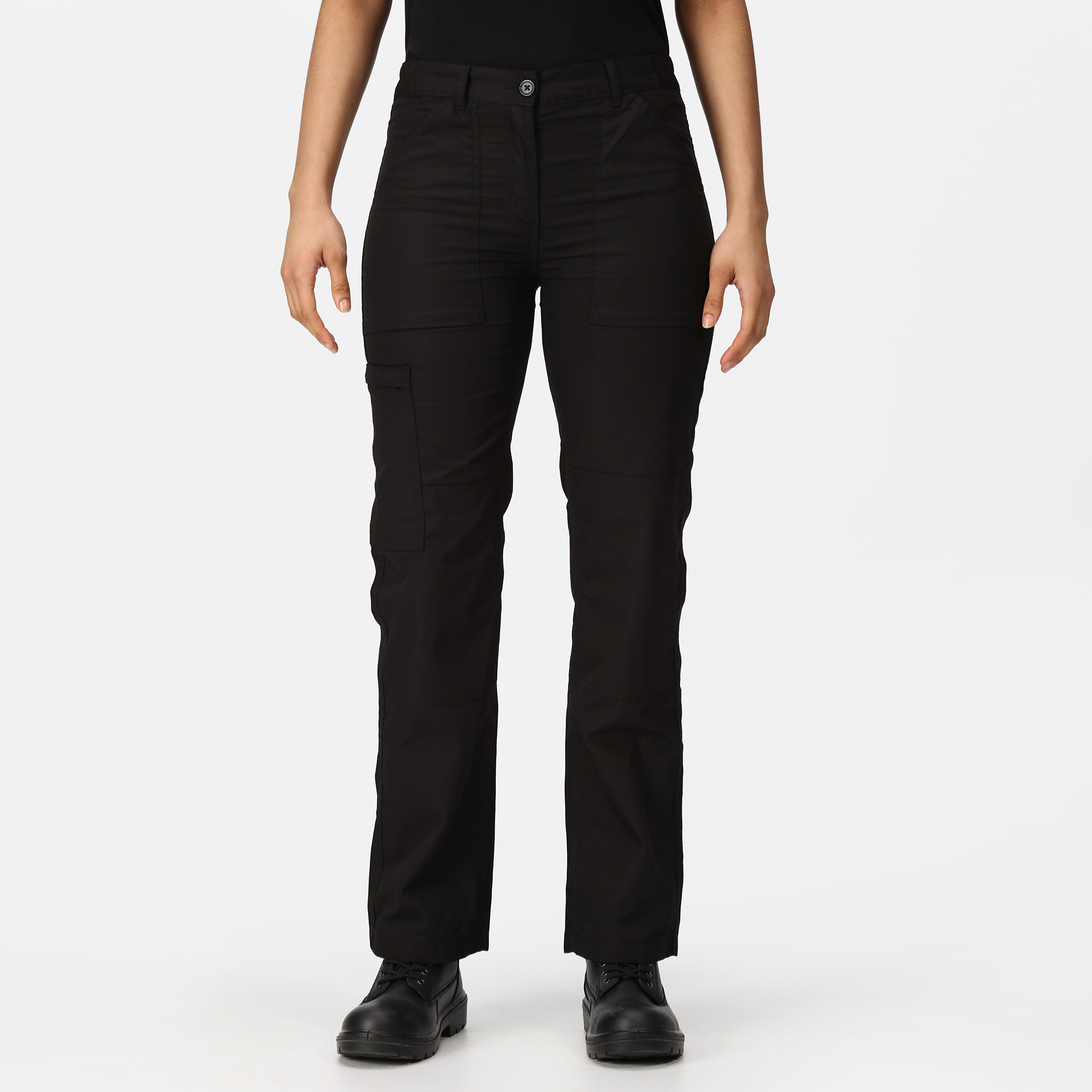 Regatta Damen Action II Hose – Wasserabweisend, Mit Kniebesatz & Vielen Taschen – Praktisch Für Outdoor & Alltag